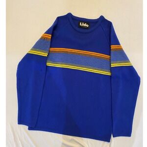 Lido of California Striped Pullover Sweater Long Sleeve Casual Top‎ | G1